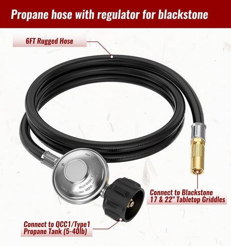 CALPOSE brass connector for propane hose ensures a secure, leak-resistant fit.