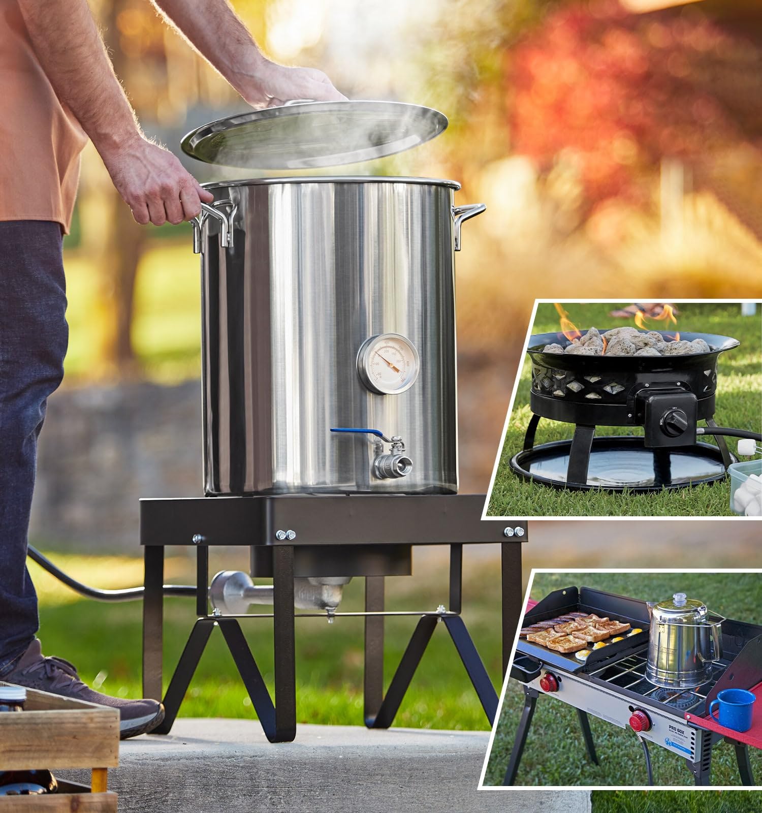 CALPOSE high pressure hose handling 0 to 20 psi for outdoor cooking