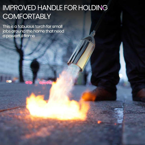 CALPOSE torch in use for weed burning and outdoor applications