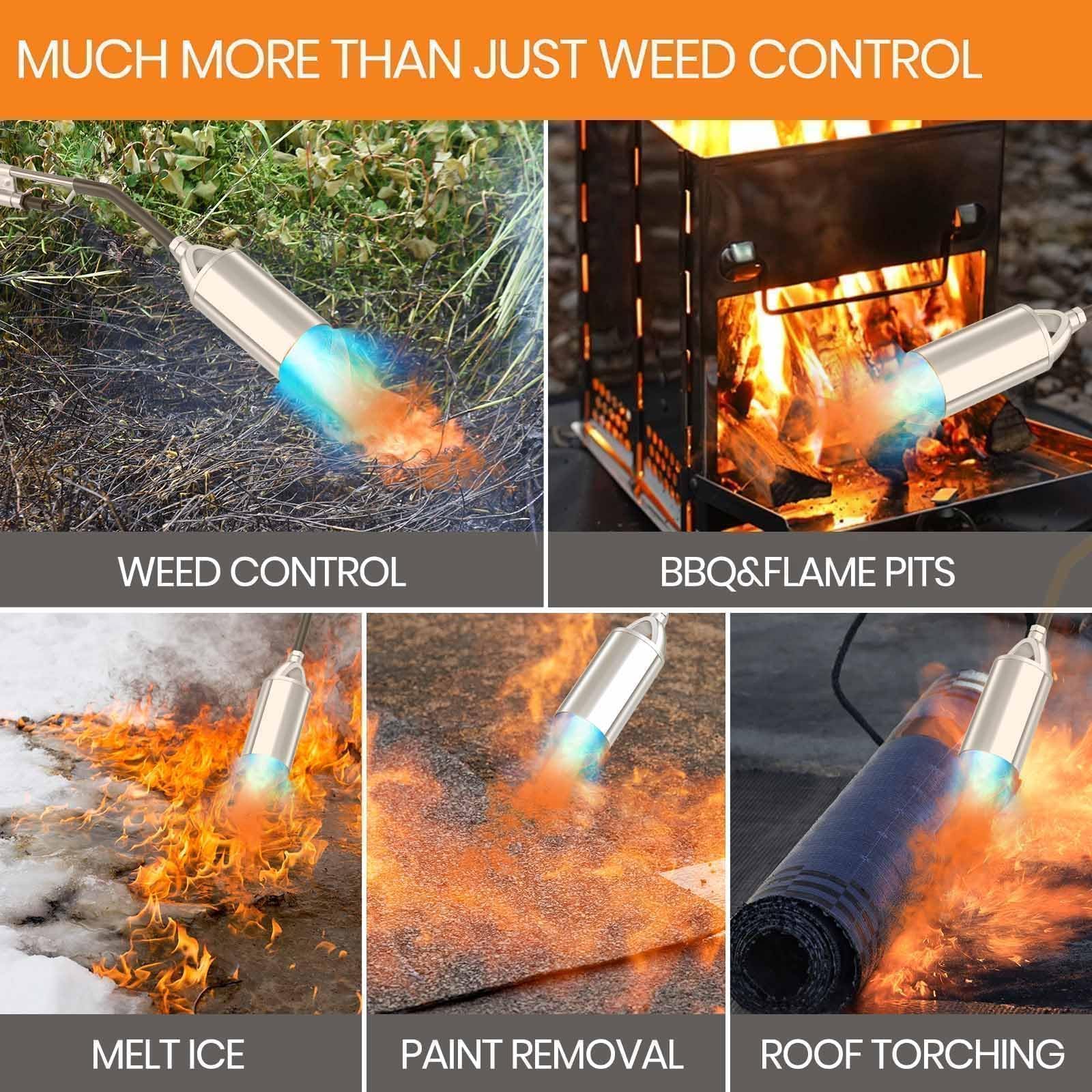 CALPOSE multi-use torch ideal for weed burning and ice melt.