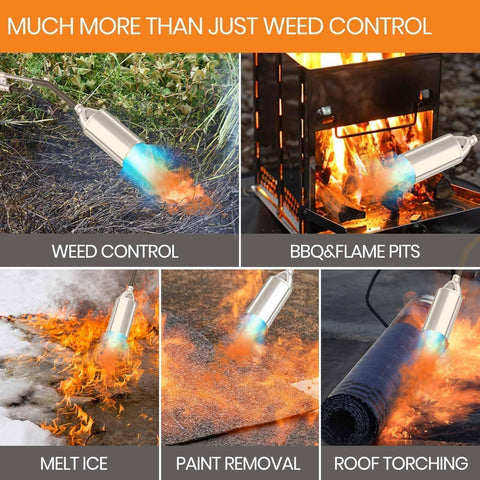 CALPOSE multi-use torch ideal for weed burning and ice melt.