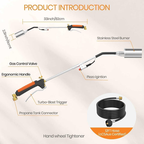 CALPOSE torch with dual modes for portable or extended operation.