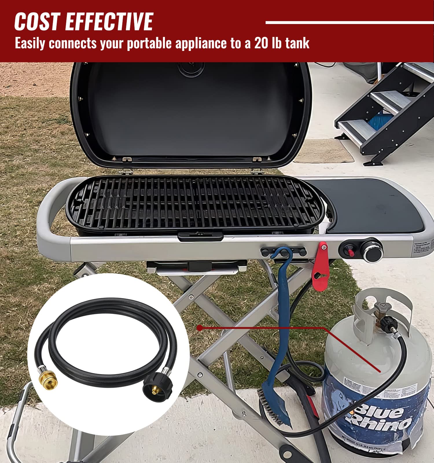 CALPOSE safety-certified hose with 1-year warranty offers trusted protection.