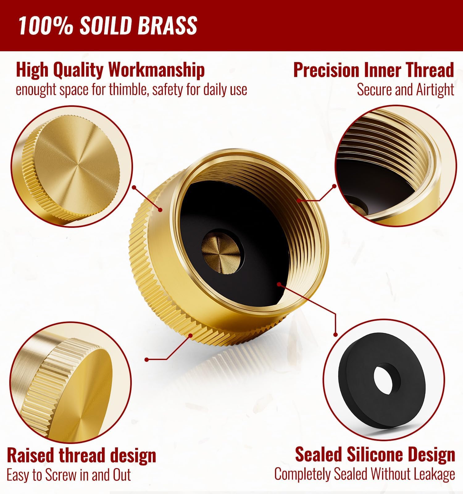 CALPOSE solid brass propane bottle cap delivers durability for campers and grill lovers.