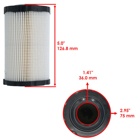 Caltric air filter E100-E150 in packaging demonstrates easy fit and replacement.