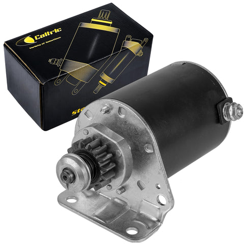 Caltric starter close-up shows gear teeth for reliable tractor starts.