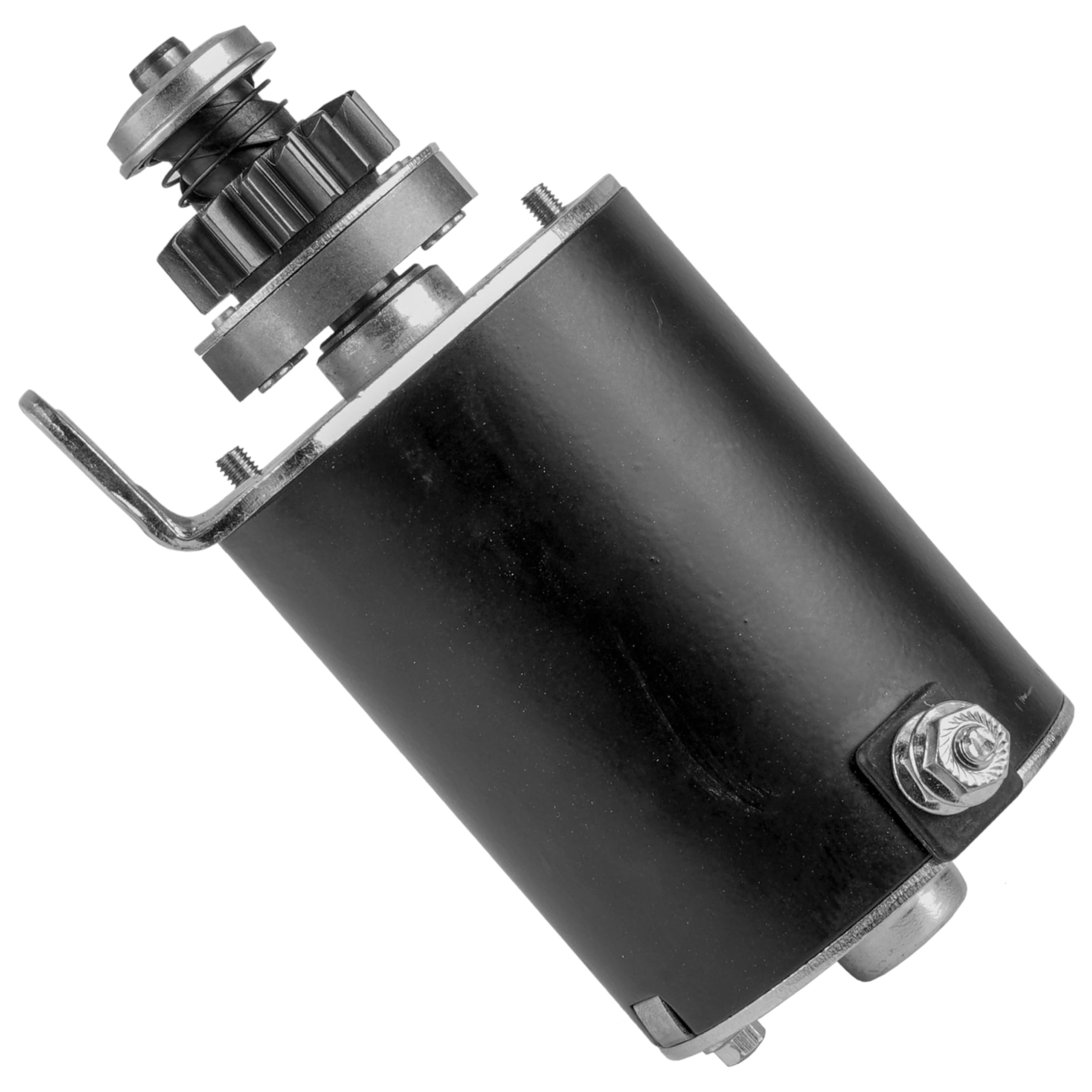 Caltric starter mounted image shows easy bolt alignment.