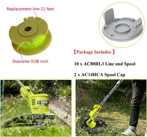 CALU LUKY AC14HCA cap compatible with replacement spools