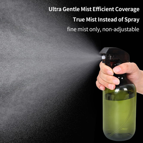 Calvalor adjustable nozzle bottle shows mist, stream, and off settings.