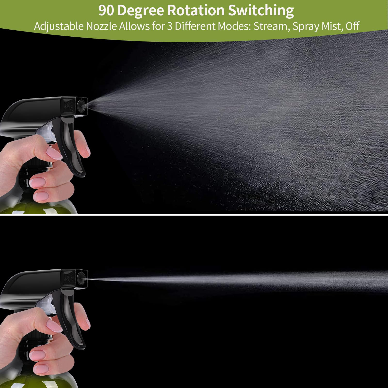 Calvalor adjustable nozzle demonstrates mist to stream control for precise application
