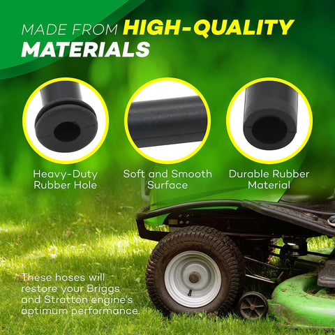 Calvana 596163 hose installation example on a lawn tractor for straightforward maintenance
