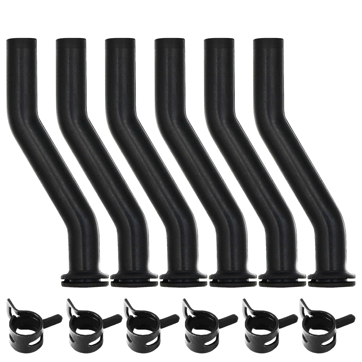 Calvana 596163 rubber vacuum hose close-up highlights durable construction.