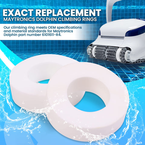 Step-by-step installation guide showing soaking and inserting rings.