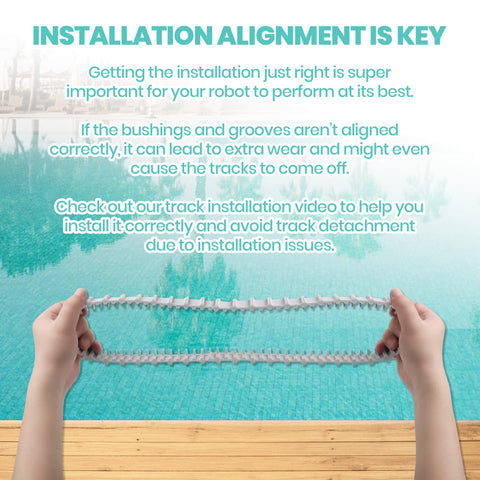Calvana easy-installation guide helps you swap tracks quickly.