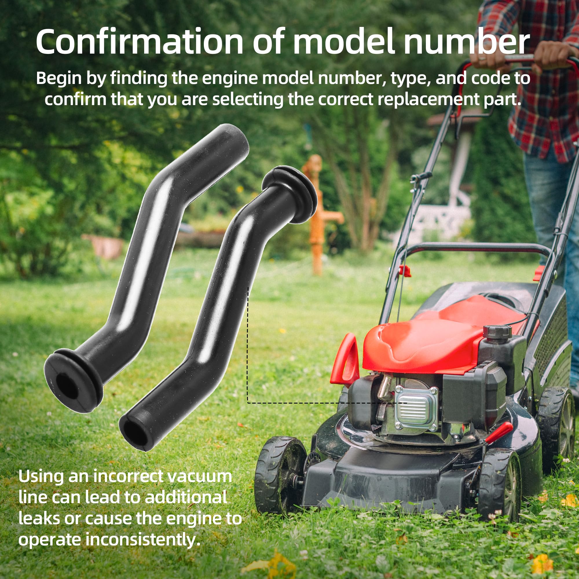 Calvana lawn tractor hose in use demonstrates reliable fuel system connection.