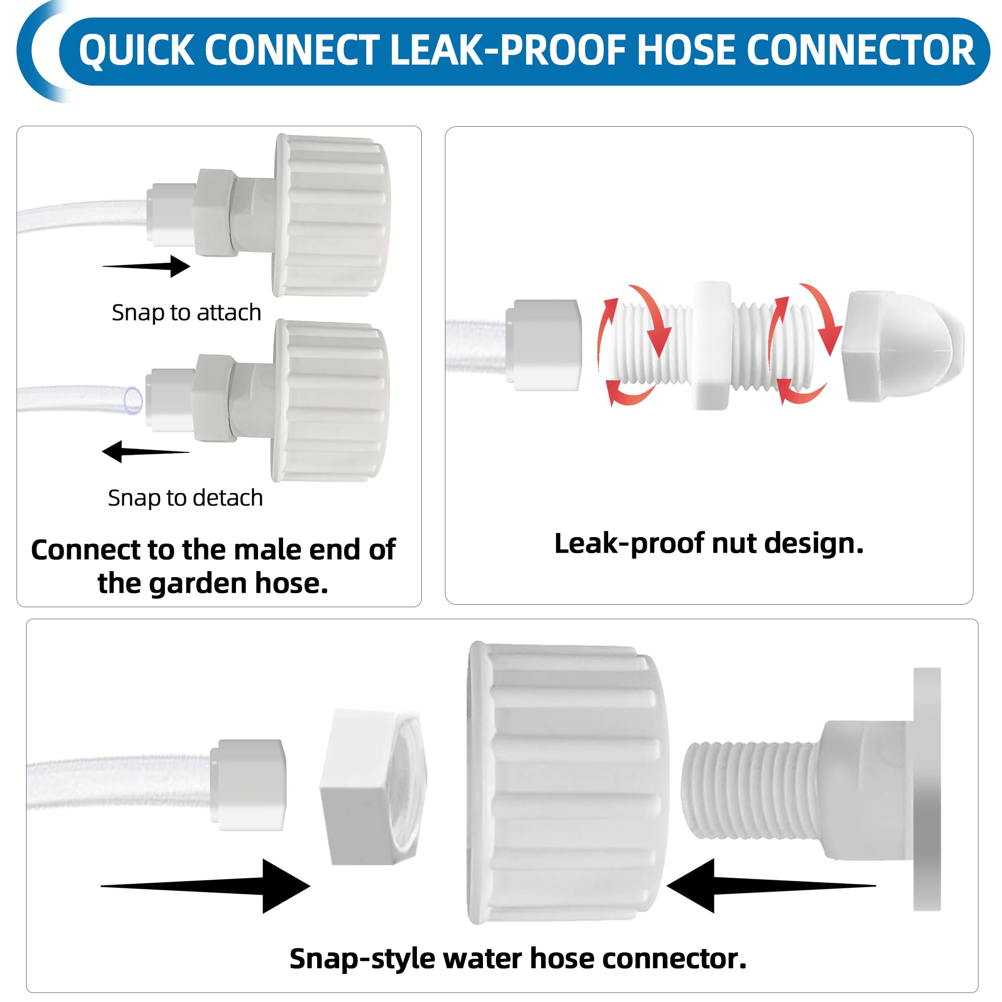 Calvana narrow spray nozzle provides targeted jets for precise surface reach.