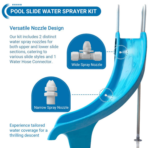 Calvana wide spray nozzle showcases broad mist for larger surface coverage.