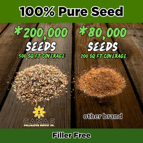 CAMAS Pollinator Kit fast germination for quick color in beds.