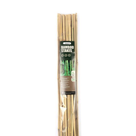 Cambaverd 25-pack bamboo stakes offer eco-friendly garden solutions.