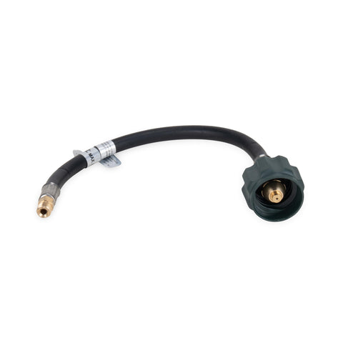 Camco 12-inch pigtail propane hose connector for secure RV hookups.