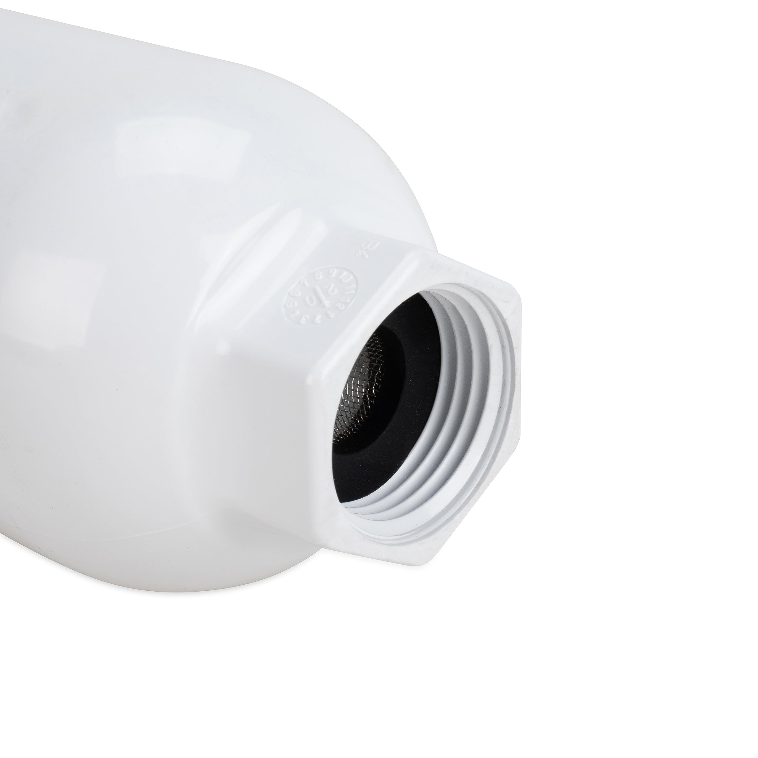 Easy hose connection with GardenPURE inline filter and recommended 1 GPM