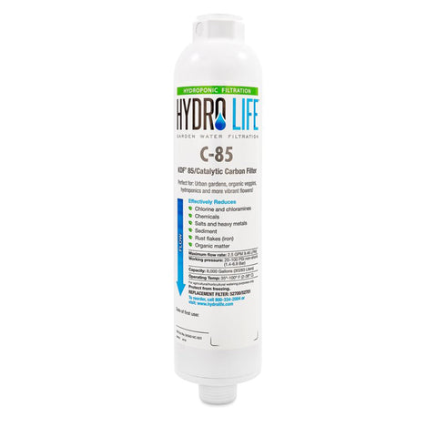 Catalytic carbon filtration in Camco filter lowers contaminants in irrigation water