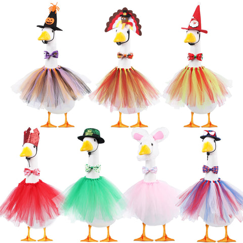 CAMDUCK seasonal goose hats add festive charm to your yard for holidays.