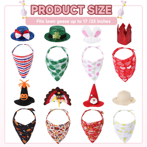 CAMDUCK St. Patrick’s Day goose costume with clover pattern adds playful yard charm