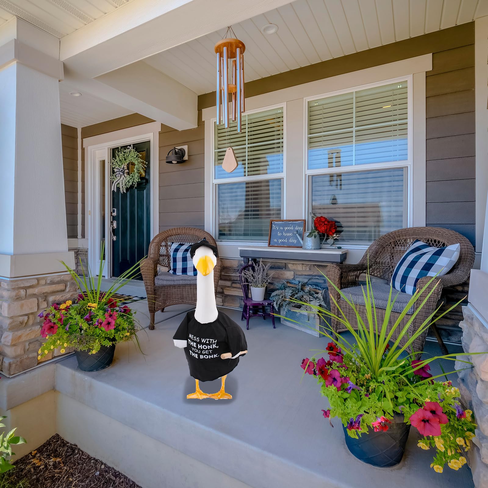 CAMDUCK warning porch sign boosts outdoor visibility and safety
