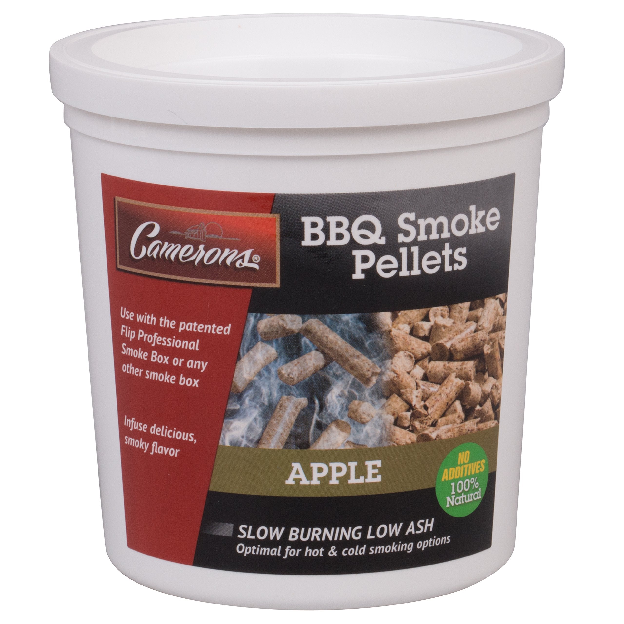 Camerons Apple Wood Pellets bag 1pt for easy, natural smoke flavor.