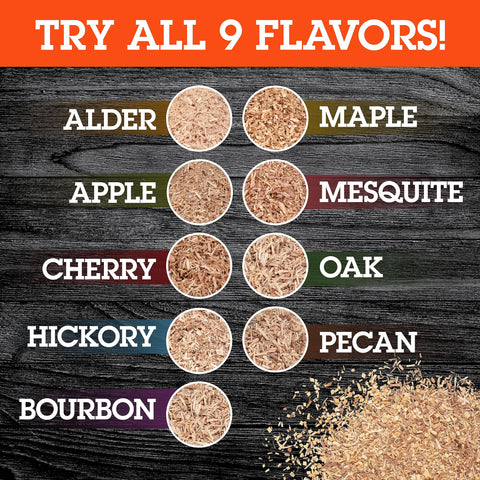 Camerons apple wood pairing with poultry and pork for versatile cooking.