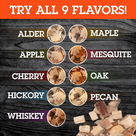USA-made Camerons cherry wood chunks with kilndried quality and natural timber.