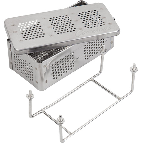 Compact stand design supporting easy grill conversion