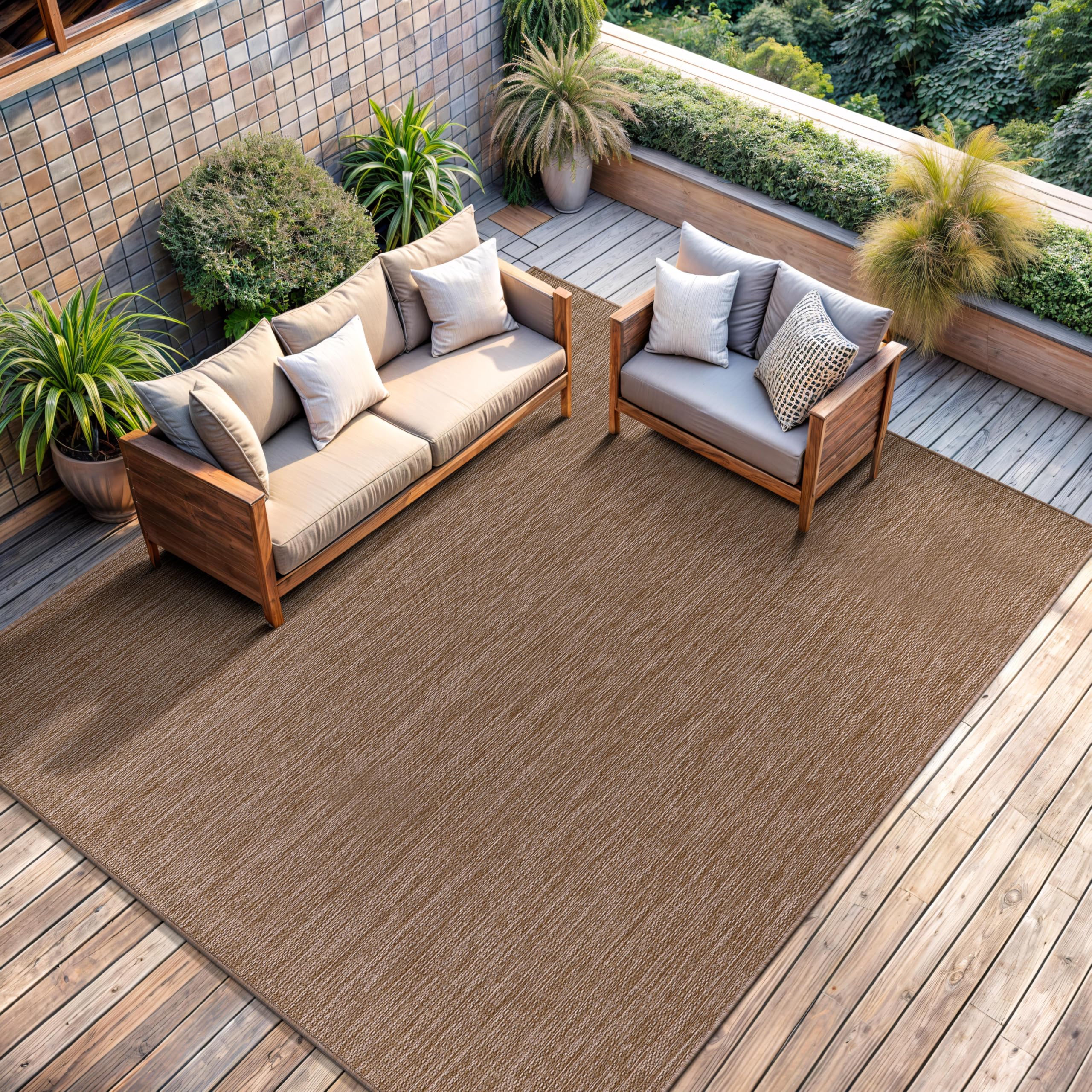CAMILSON Turkish-made outdoor rug 5x7 crafted for long-lasting patio use.