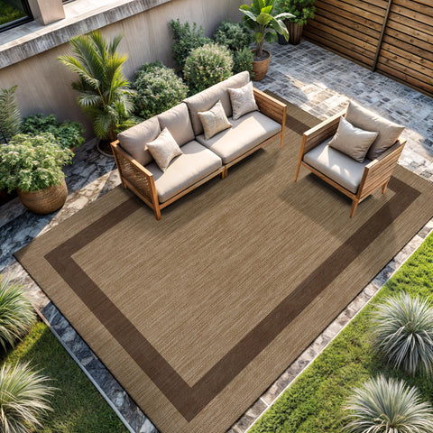 CAMILSON outdoor rug 8x10 lightweight design enables easy repositioning