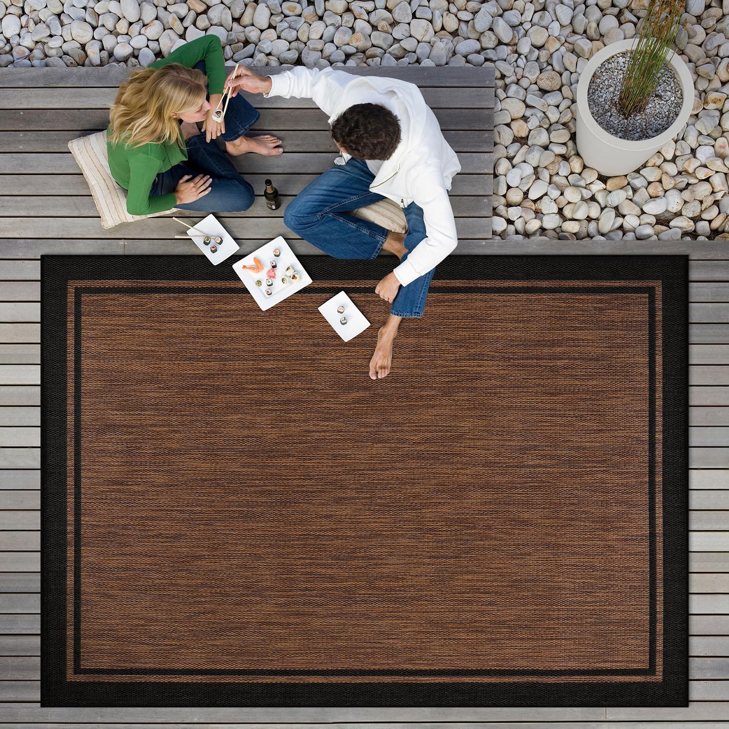 CAMILSON Turkish-made rug designed for durable indoor-outdoor use.