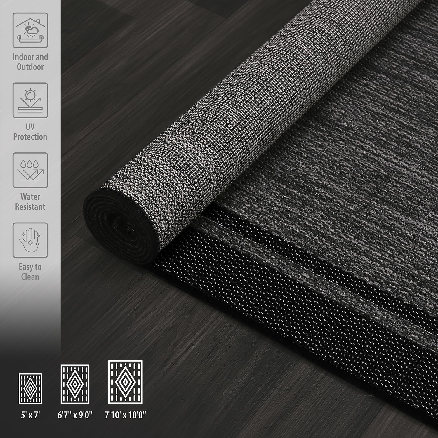 CAMILSON UV protected rug maintains color in sun