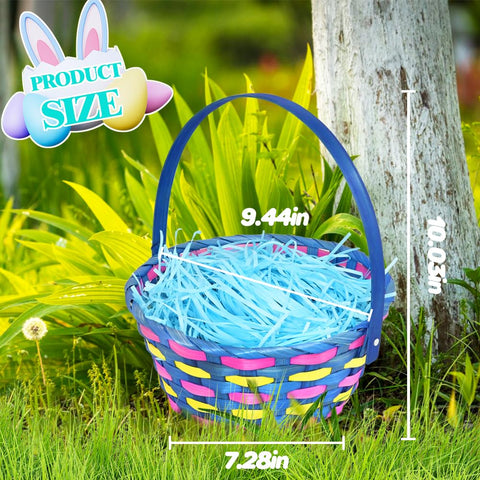 CAMIRUS Basket with Handles highlights kid-friendly carrying and secure egg transport.