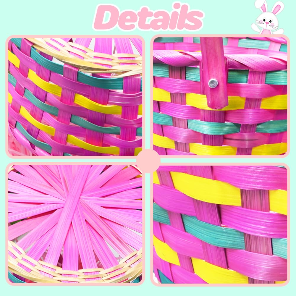 CAMIRUS Pastel Easter Basket Centerpiece enhances table decor.
