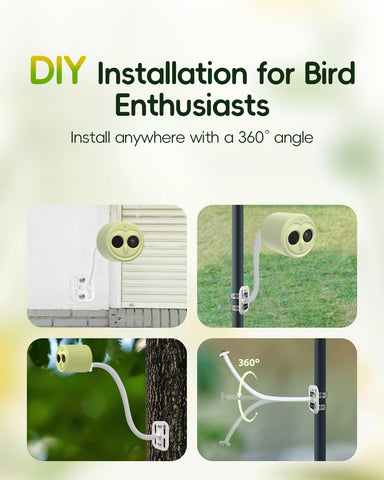 Camojojo Hibird 8MP sensor delivers vivid bird feather detail.