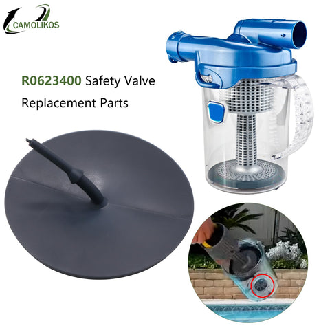 CAMOLIKOS relief valve for Polaris Zodiac, interior component detail supports debris containment and proper function.