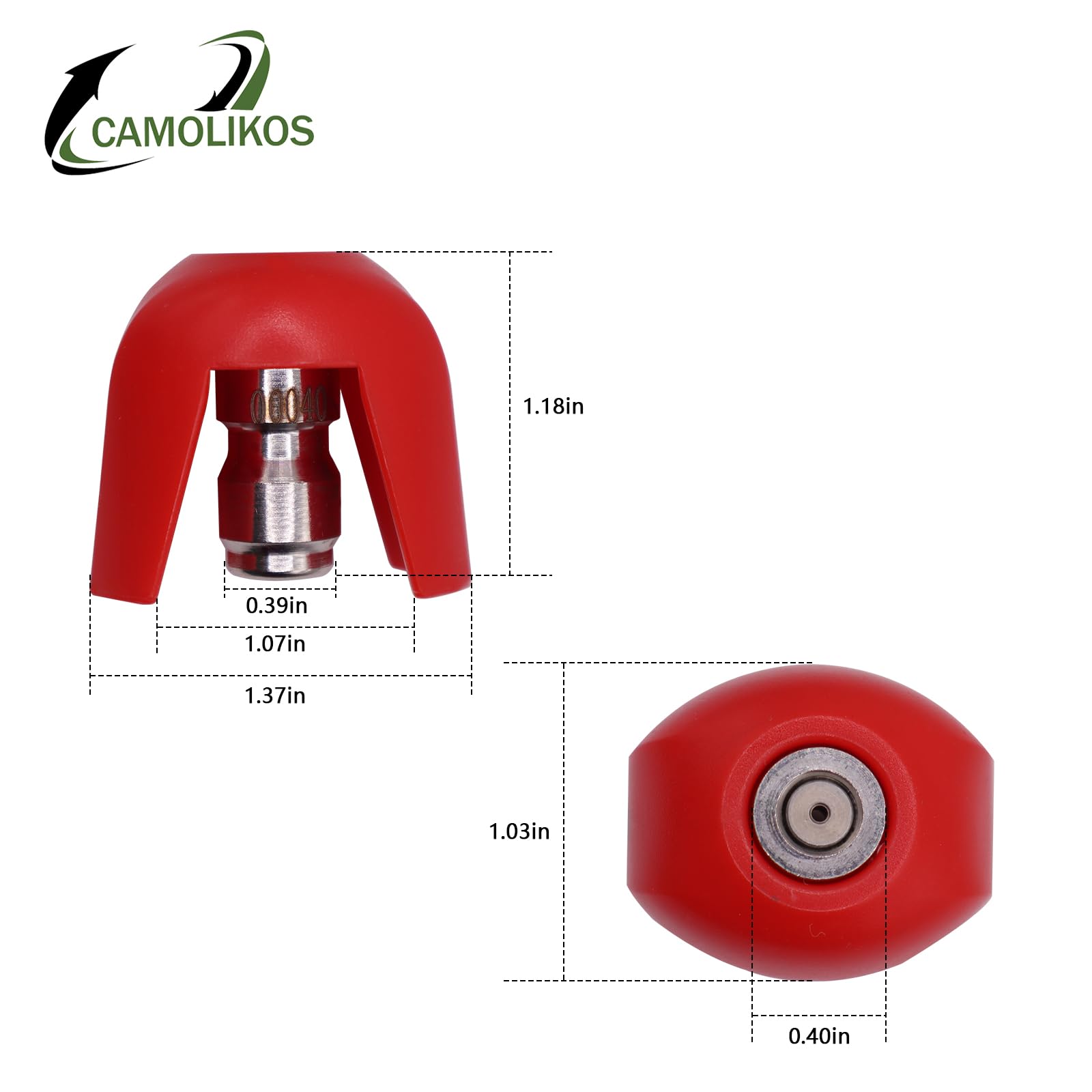 CAMOLIKOS SPX3000 TPS 15-degree nozzle provides broader spray for quick surface prep