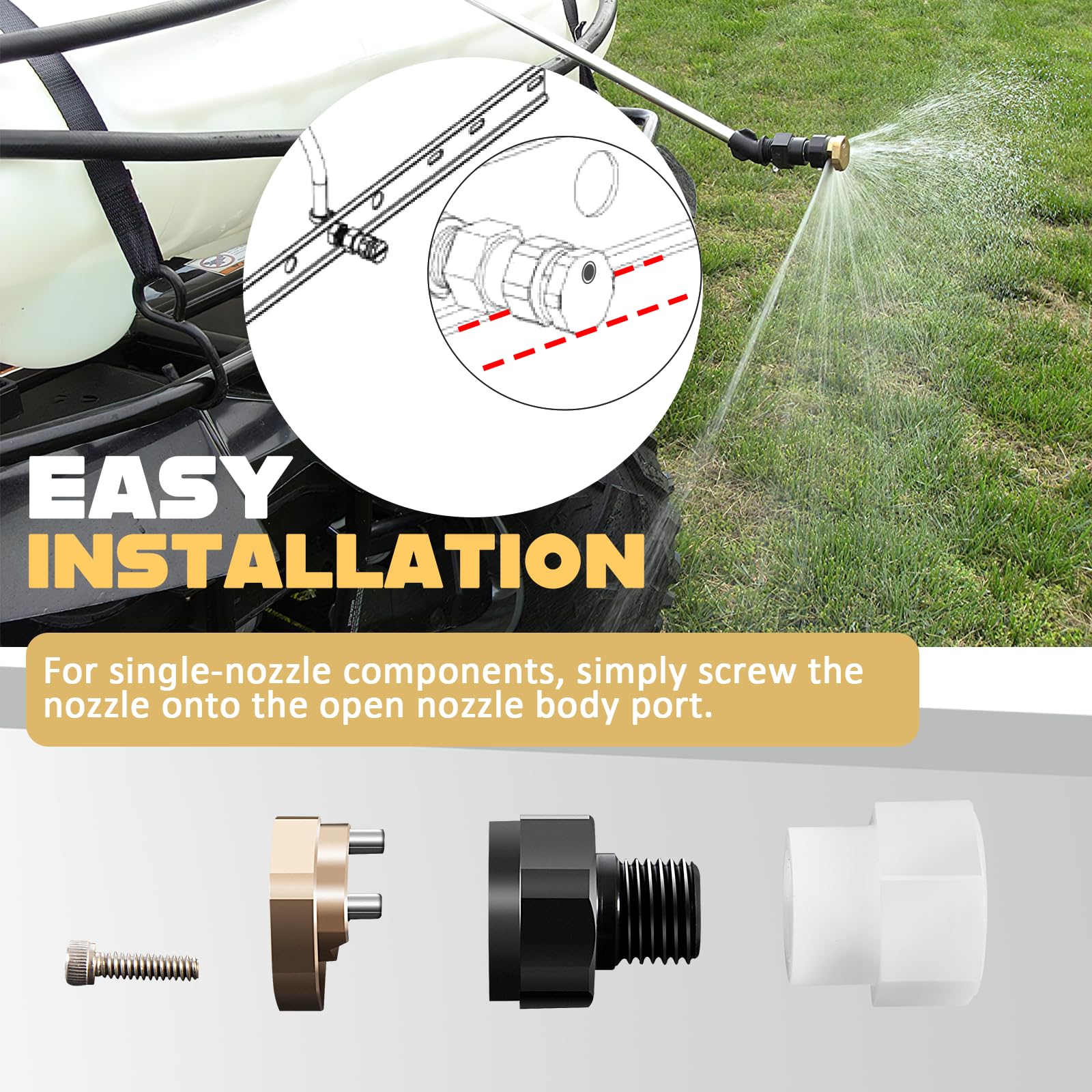 Installation guide for Camoo BN2BP125FWX-CS showing simple mounting process