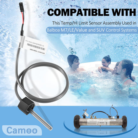 Camoo M7 probe with 1/4-inch bulb for Balboa high-limit monitoring