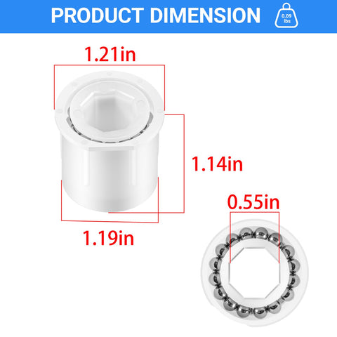 Camoo PVX976PK2 restores smooth wheel movement for better cleaning