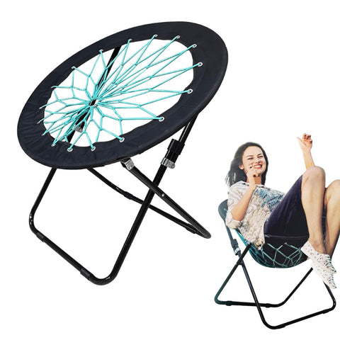 Camp Field Bungee Chair folded for compact storage and transport
