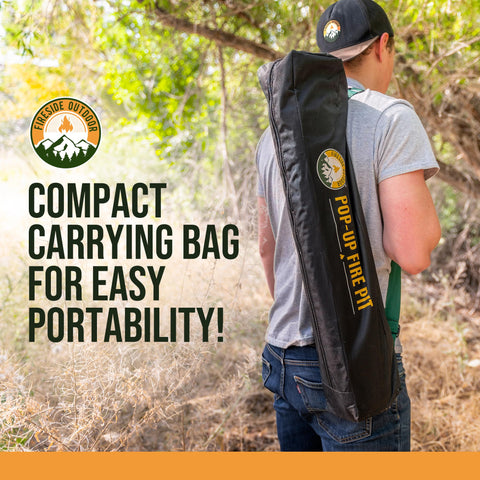 Campfire Defender heat shield base protects surfaces while enjoying a warm glow.