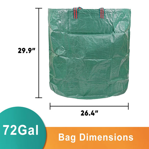CAMPFIRE heavy-duty leaf bags with sturdy handles for effortless transport.