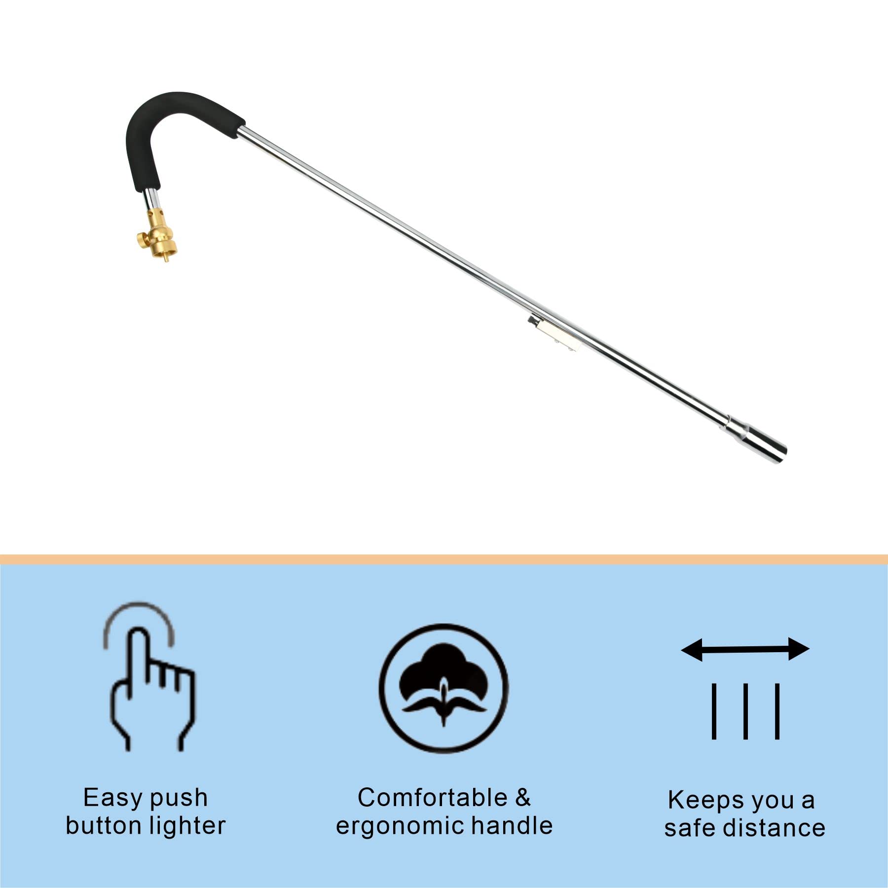 CAMPFIRE propane torch designed for outdoor use in lawns and gardens