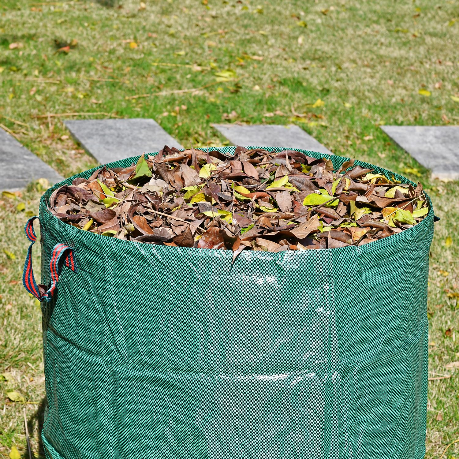 CAMPFIRE reusable yard bags fold for compact storage when not in use.